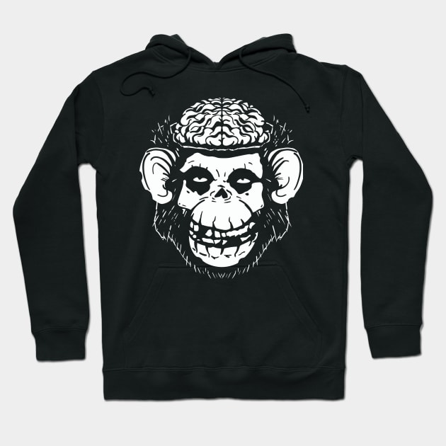 Monkey Brains INK Misfits Skull Hoodie by GodsBurden